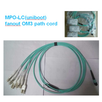 MPO LC Om3 Patch Cord com LC Uniboot